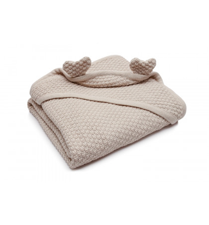 Cotton Knitted Hooded Baby...